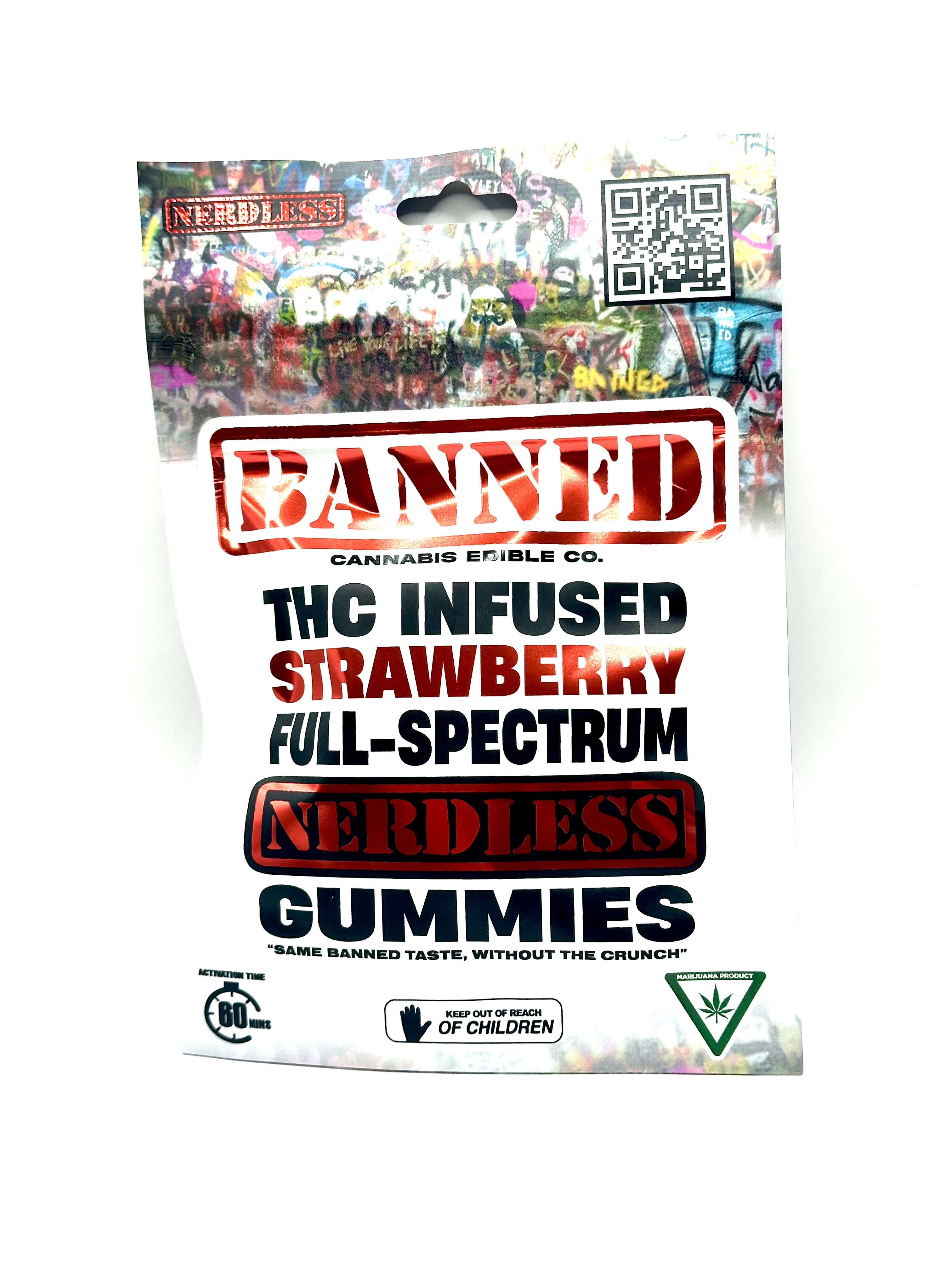 Strawberry | Nerdless Gummies | 200mg
