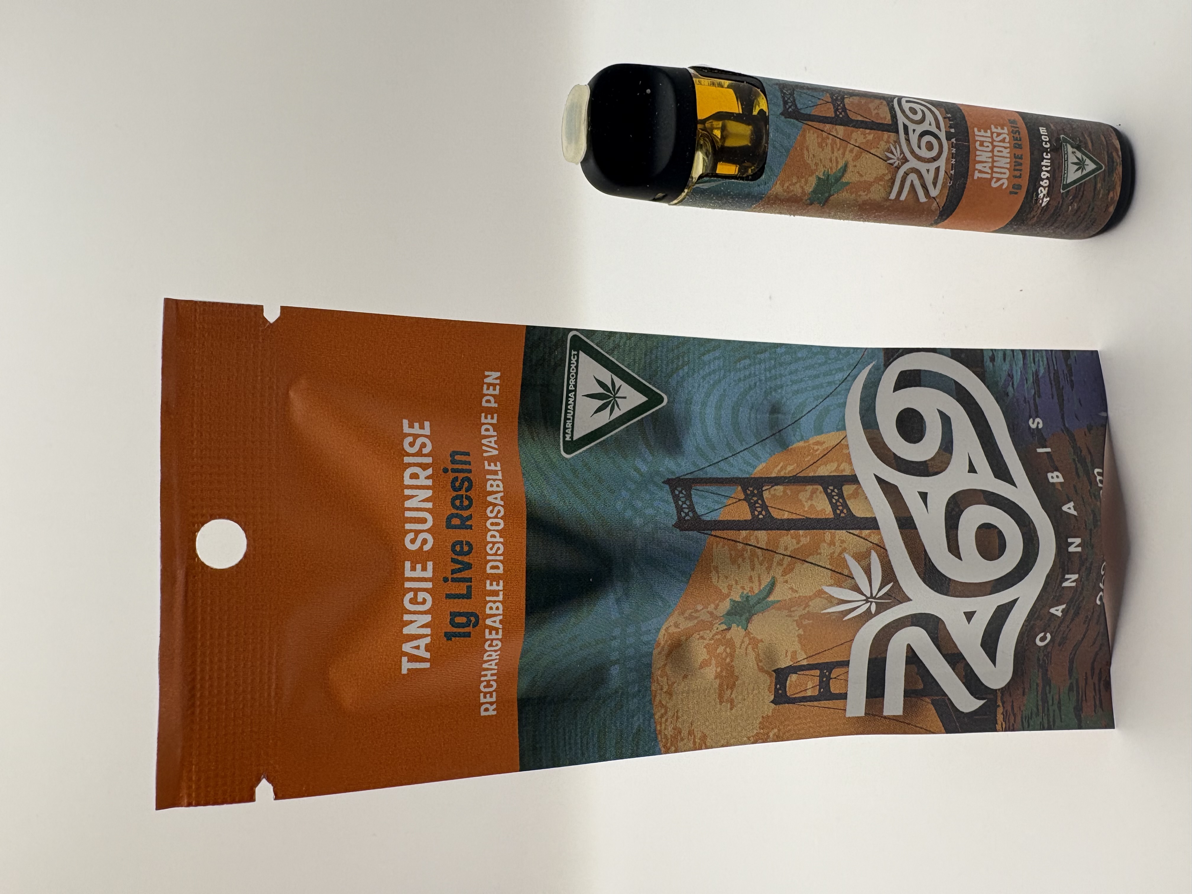 Tangie Sunrise | Live Resin Disposable Vape | 1g | Sativa
