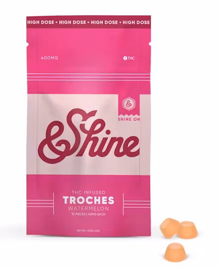 &Shine - 40mg Watermelon - Troches | 10ct