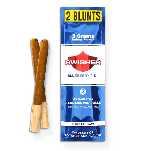 Swisher - 2pk 1.5g Infused Prerolls - Blueberry Pie