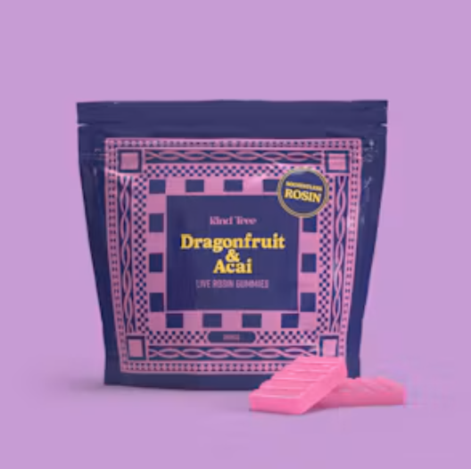 Kind Tree | Dragonfruit & Acai Live Rosin Gummies | 2pk 100mg