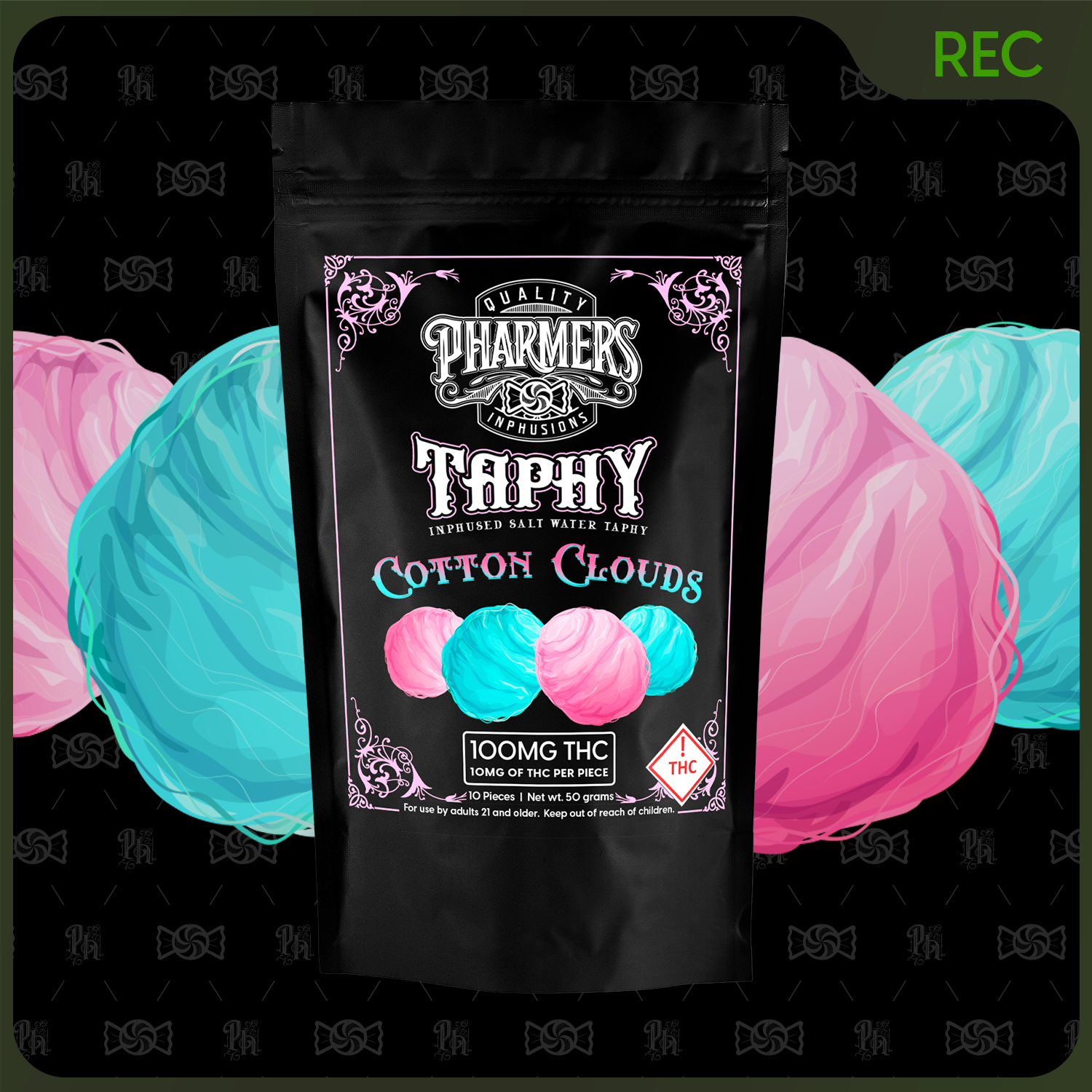 Pharmers Taphy Cotton Clouds-100mg