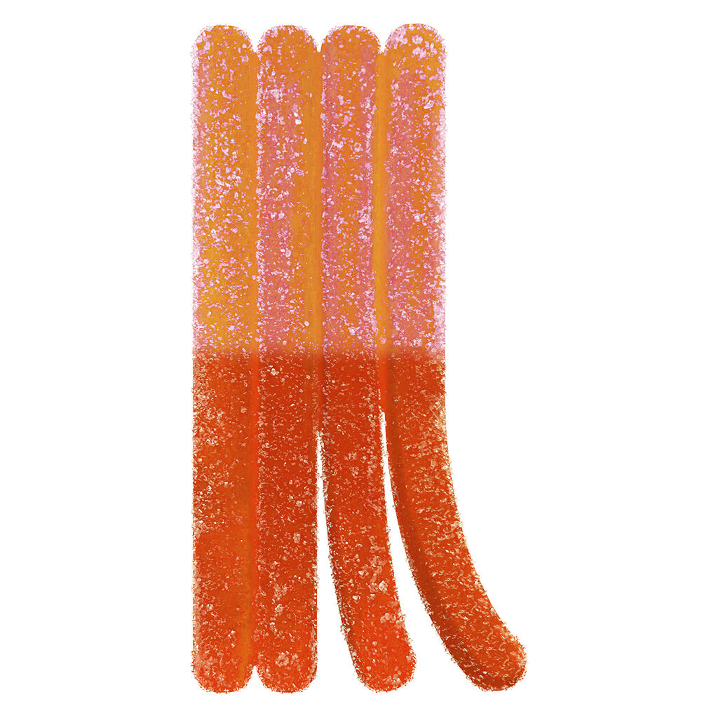 Stikistix - 1:1:1:1 CBG, CBN, THC, CBD - Sour Fizzy Peach Lemonade - 1 Pack