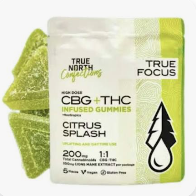 TRUE NORTH | 4X50MG 2:1:1 THC:CBG:CBC GUMMIES | CITRUS SPLASH