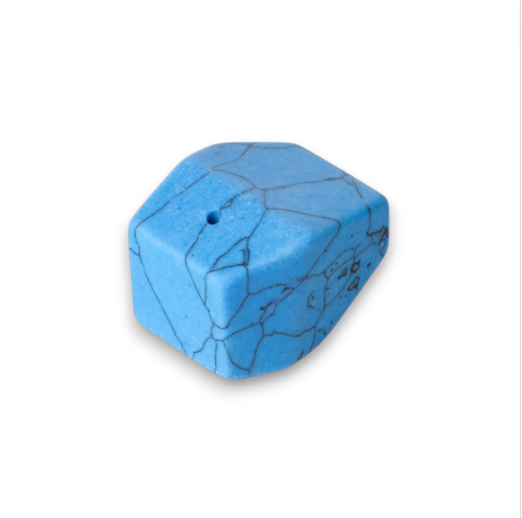 Astral Project Faceted Incense Holder - Blue Turquoise