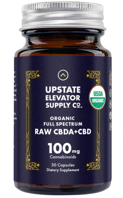 Upstate Elevator 100mg Organic Full Spectrum Raw CBDA+CBD
