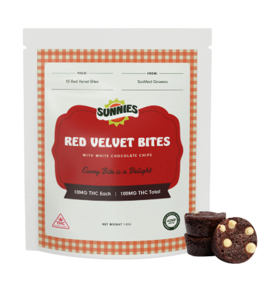 SUNNIES 100mg: Red Velvet Bites 10pk