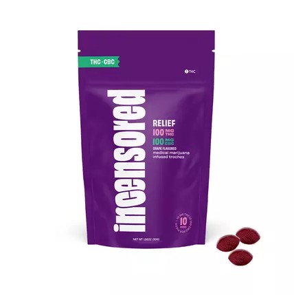 Grape Troches 5mg/5mg/20pk 100mgthc/100mgcbc