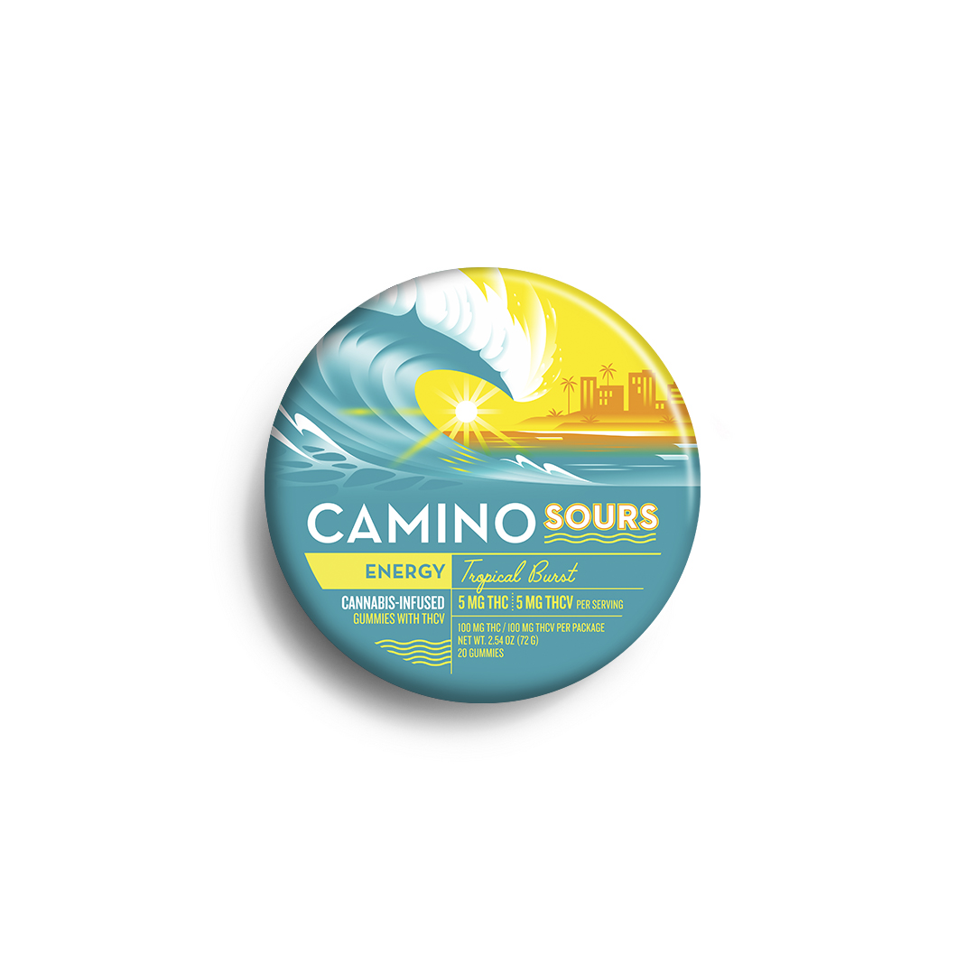 Camino Sour | Tropical Burst THC:THCV Gummies | 100mg