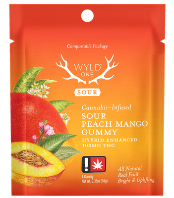 Wyld | ONE Gummy | Sour Peach Mango