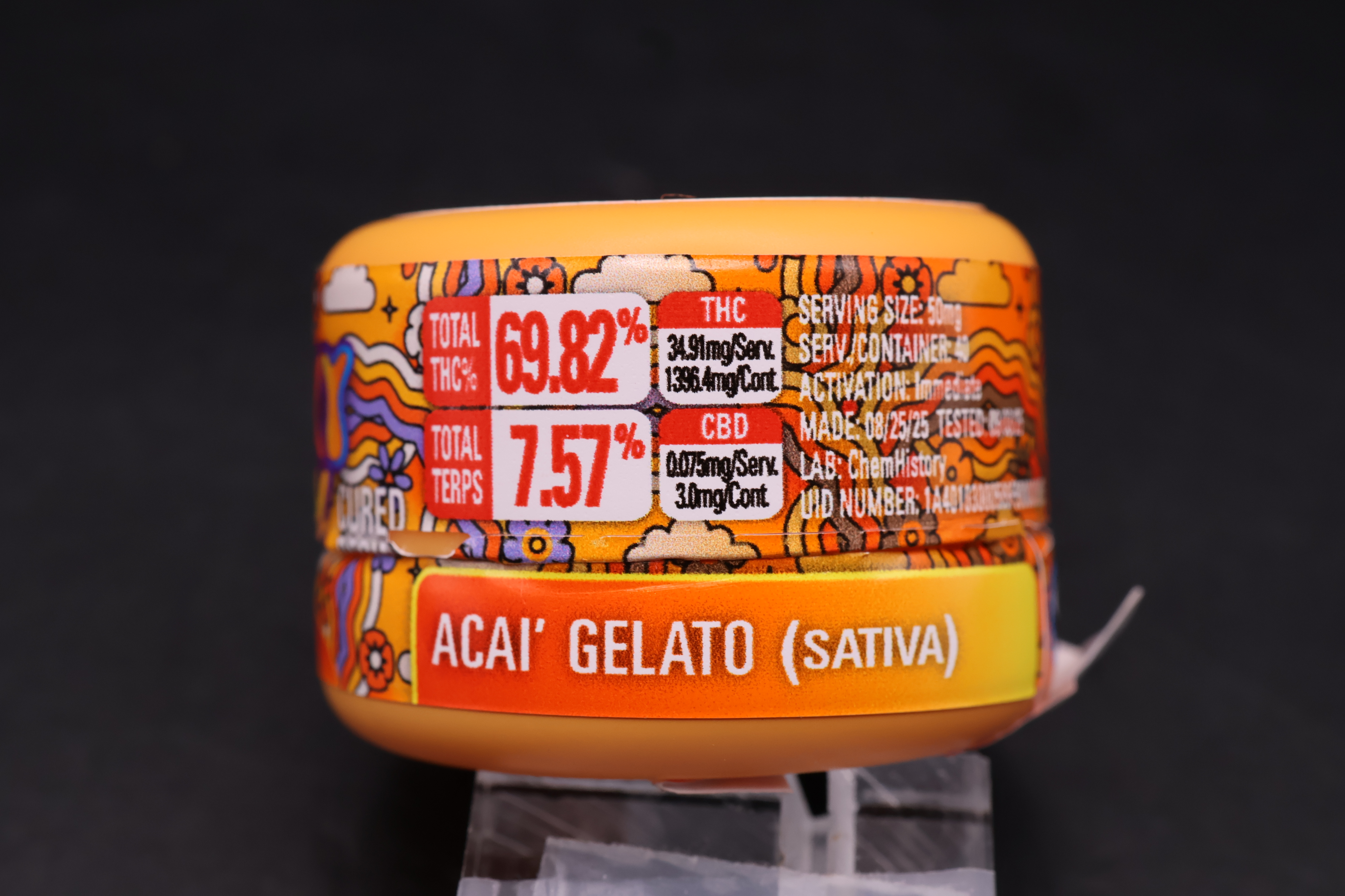 Acai Gelato Cured Resin