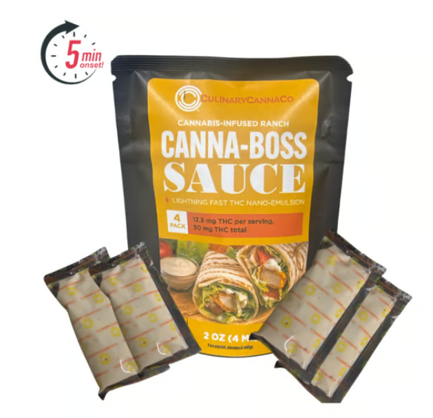 Culinary Cannabis Co - Canna-Boss Ranch -  Infused Sauce - 50mg(4pk)