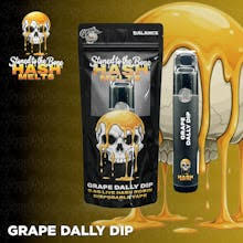 Stoned to the Bone | Grape Dally Dip Hash Melts 0.5g Disposable