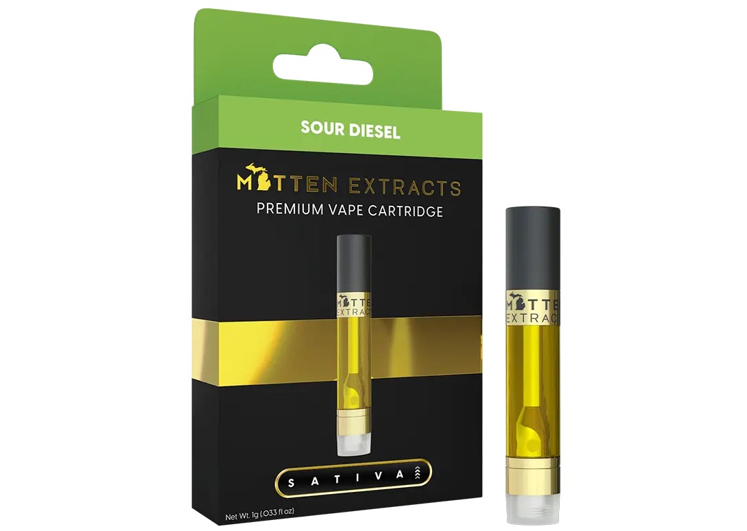 Mitten Extracts - Cartridge 1g - Sour Diesel - Sativa