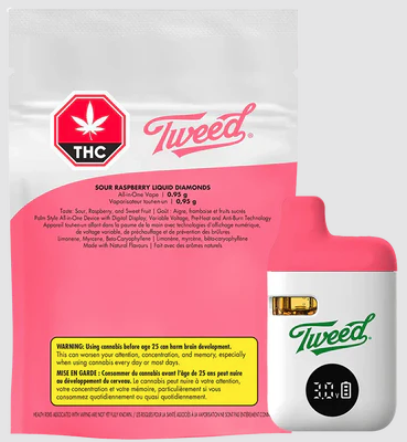 Sour Raspberry Liquid Diamond 0.95g Disposable Vape