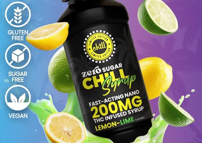Chill Medicated - Lemon Lime Syrup (Zero Sugar) - 200mg