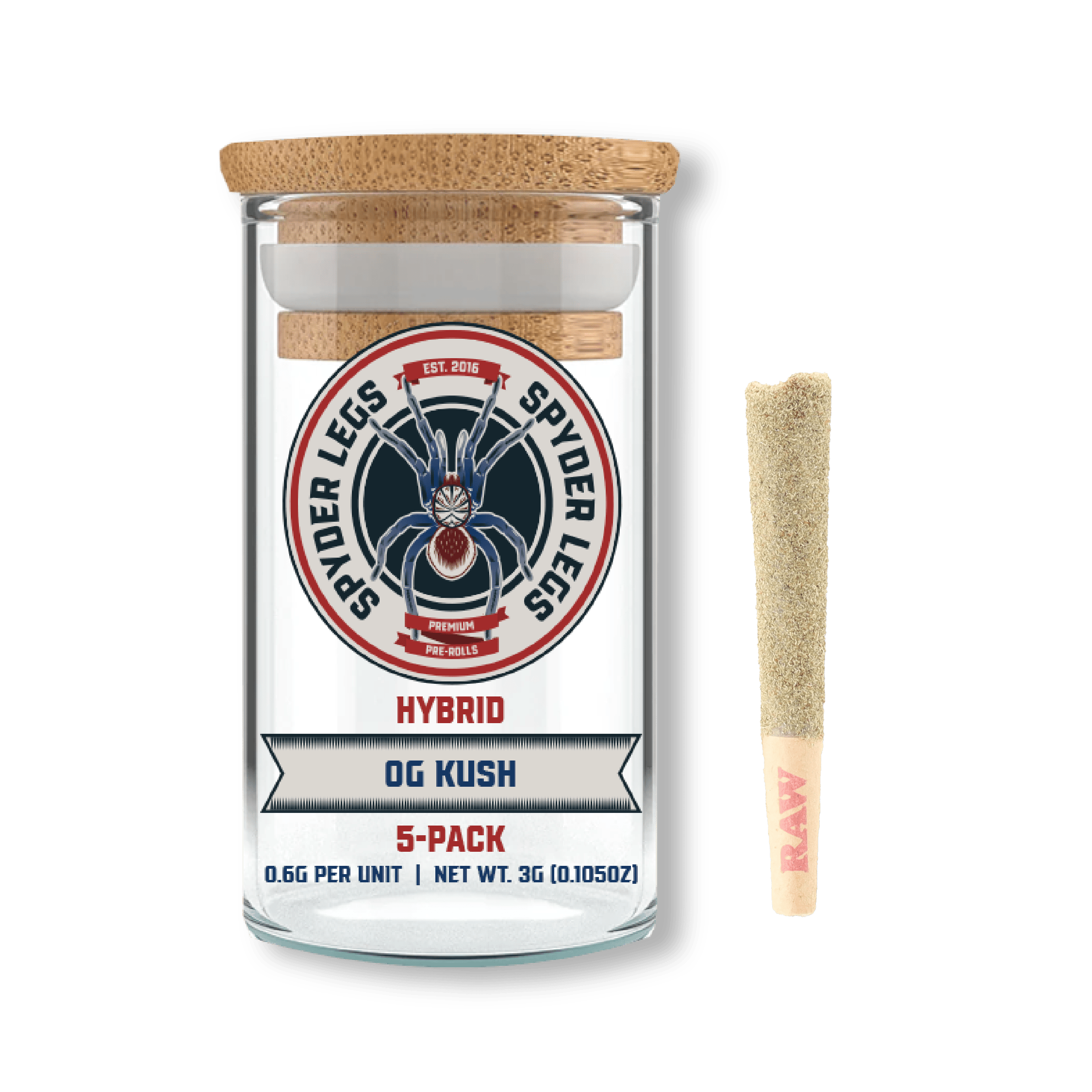 Spyder Legs Infused 5pk (3g) - OG Kush
