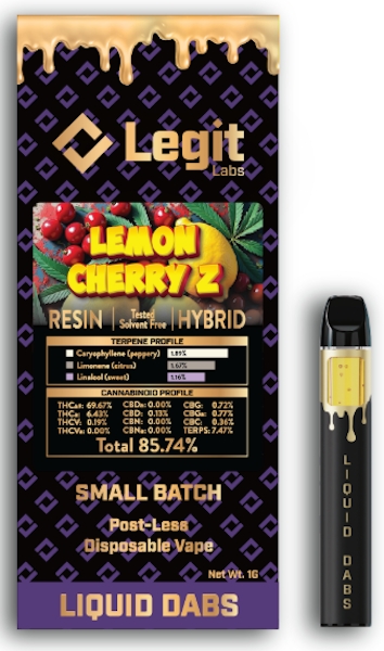 Lemon Cherry Z Cured Resin Disposable