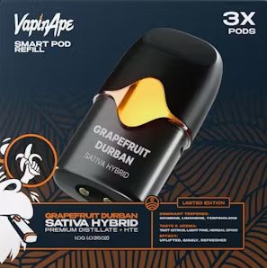 Vapin Ape Grapefruit Durban 3-pk pods w/ Battery (3.0g)