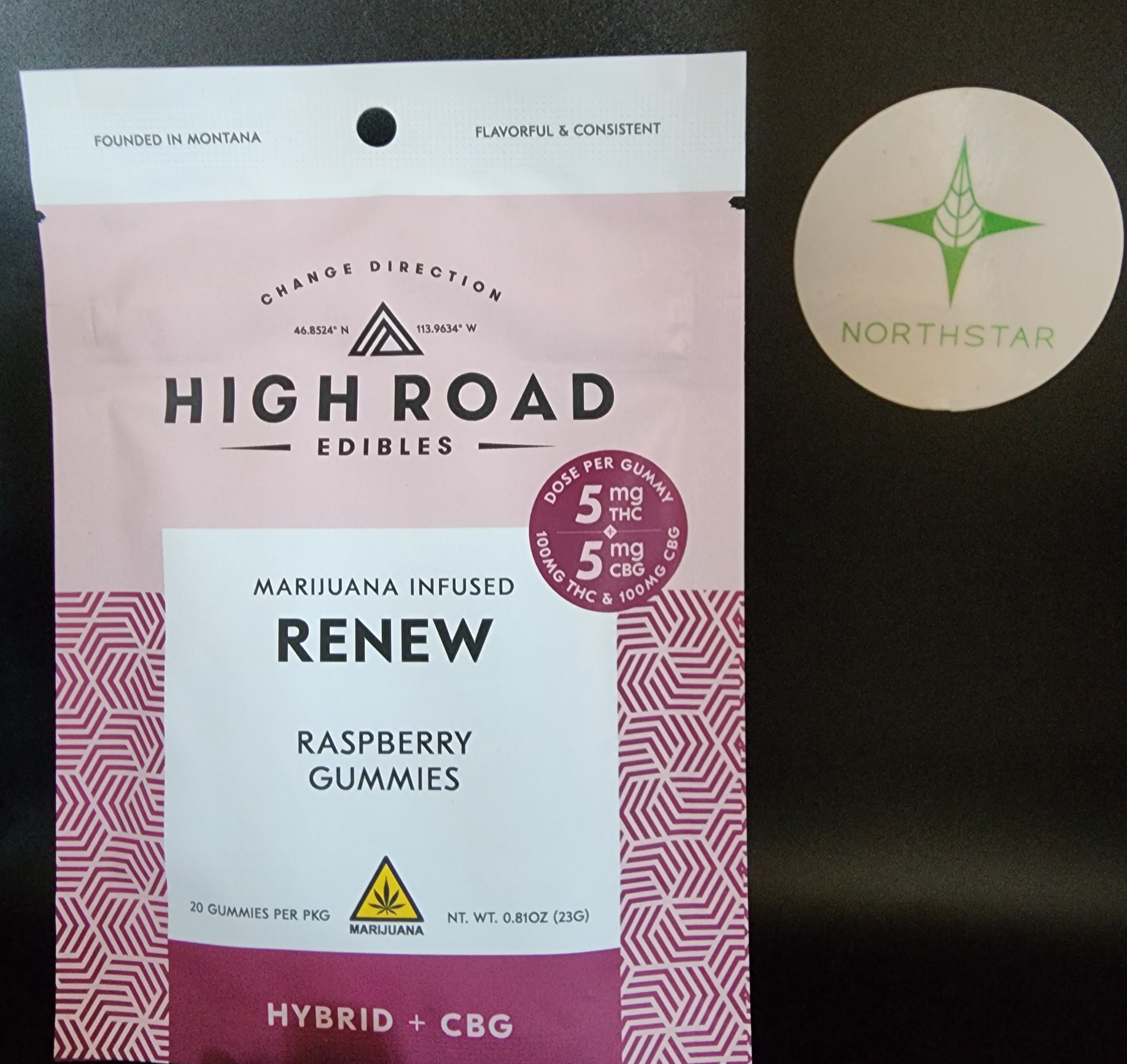 1:1 CBG Renew Gummies - High Road Edibles