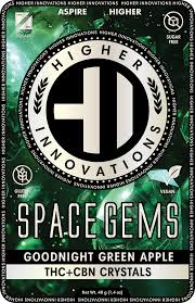 GREEN APPLE SPACE GEMS \ CBN | HYBRID | HARD CANDY | 200MG | REC