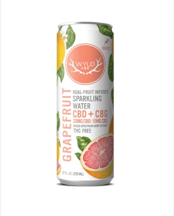 Wyld: Grapefruit - Hemp Sparkling Water - Wyld