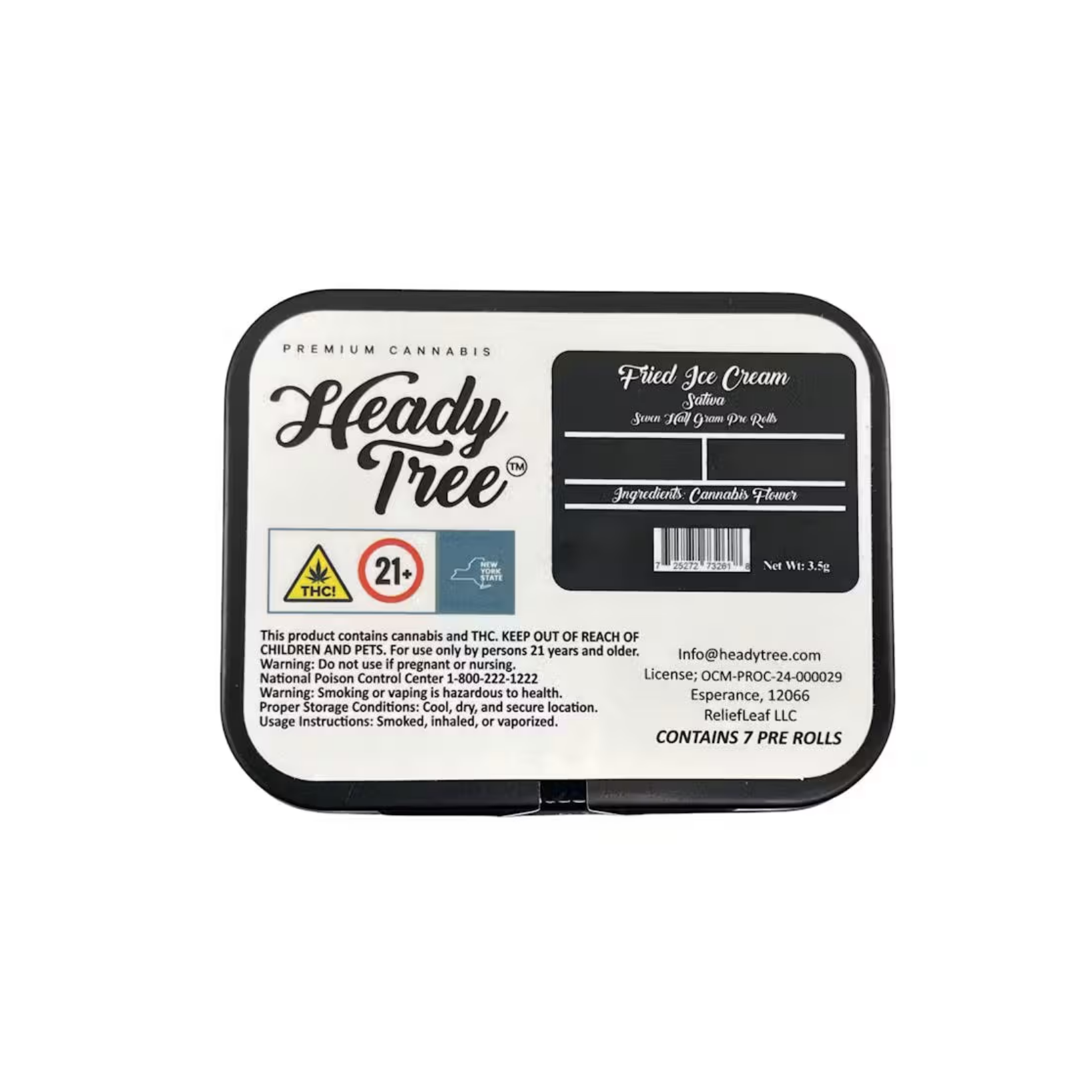 Heady Tree - Fried Ice Cream Prerolls 7pk - 3.5g