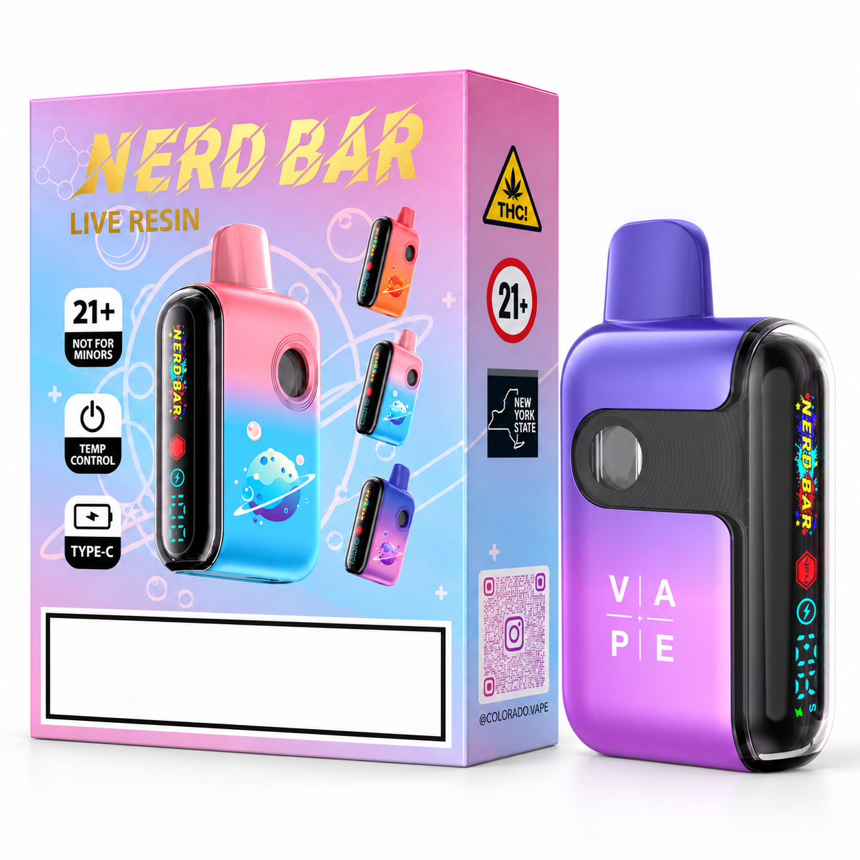 Nerd Bar | OG Kush | Live Resin Vape | 2g
