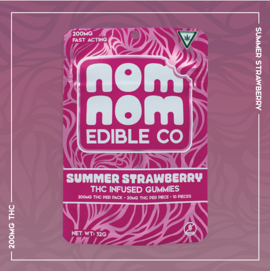 Nom Nom | Live Resin | Summer Strawberry | Indica 200mg