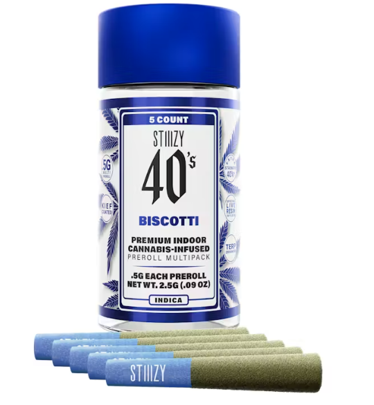 Stiiizy 40's - Biscotti - 5 x Infused Blunts