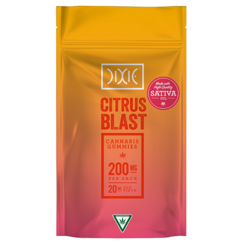Dixie Citrus Blast Sativa Gummies 200mg THC
