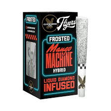 FLYERS FROSTED - INFUSED PREROLL - 5PK - HYBRID - MANGO MACHINE