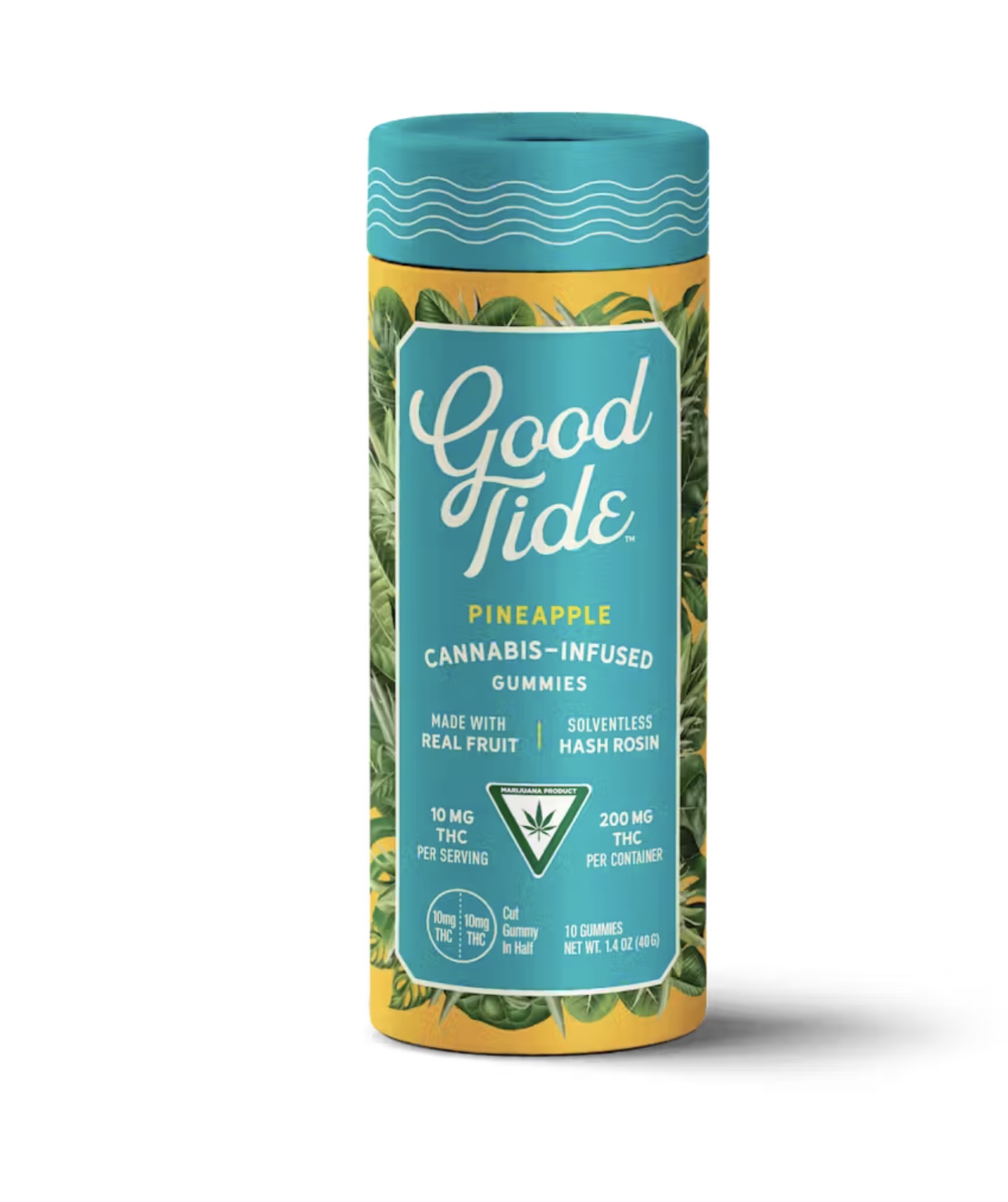 WYLD GT: Pineapple 200MG Hash Rosin Gummies (S)