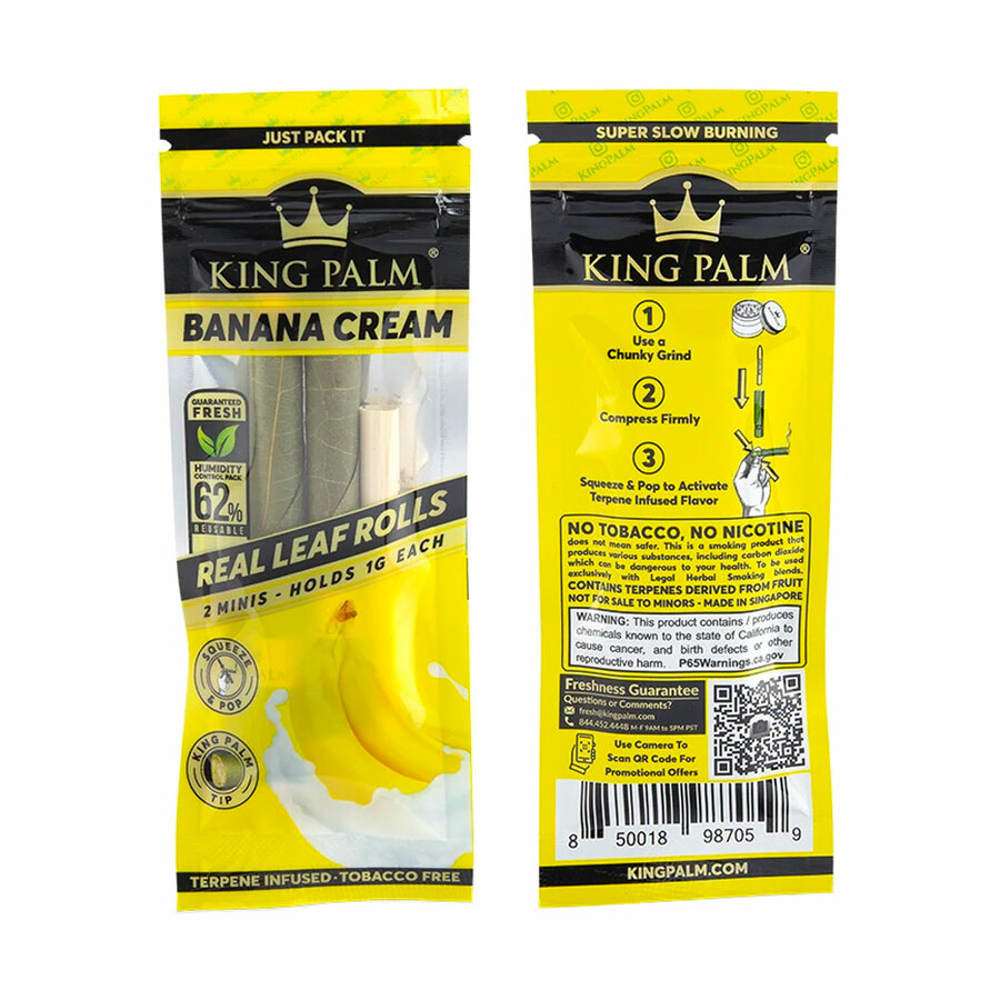 King Palm - Banana Cream – 2 Mini Pre Rolls