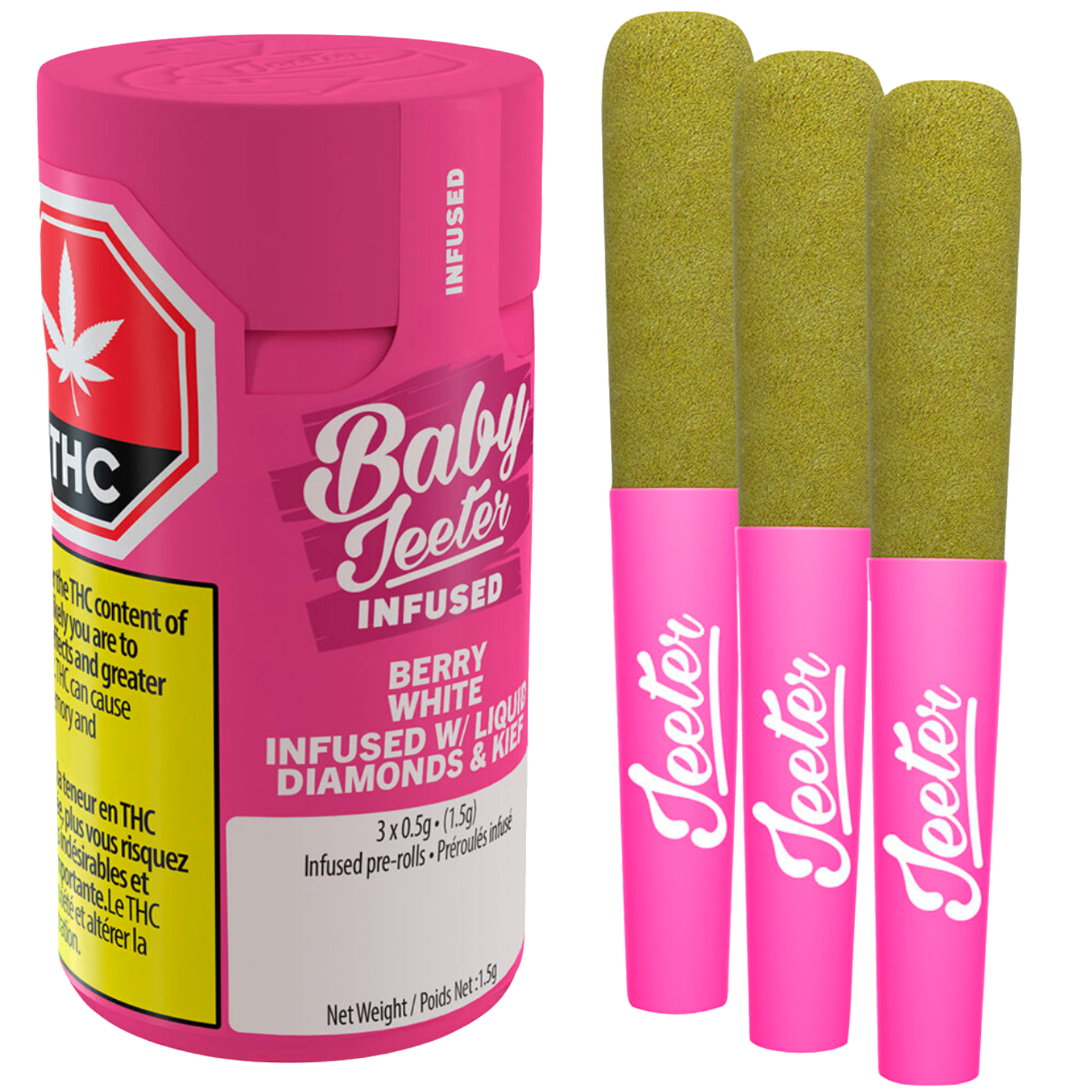 Baby Jeeter Berry White Infused Pre-Roll | 3x0.5g