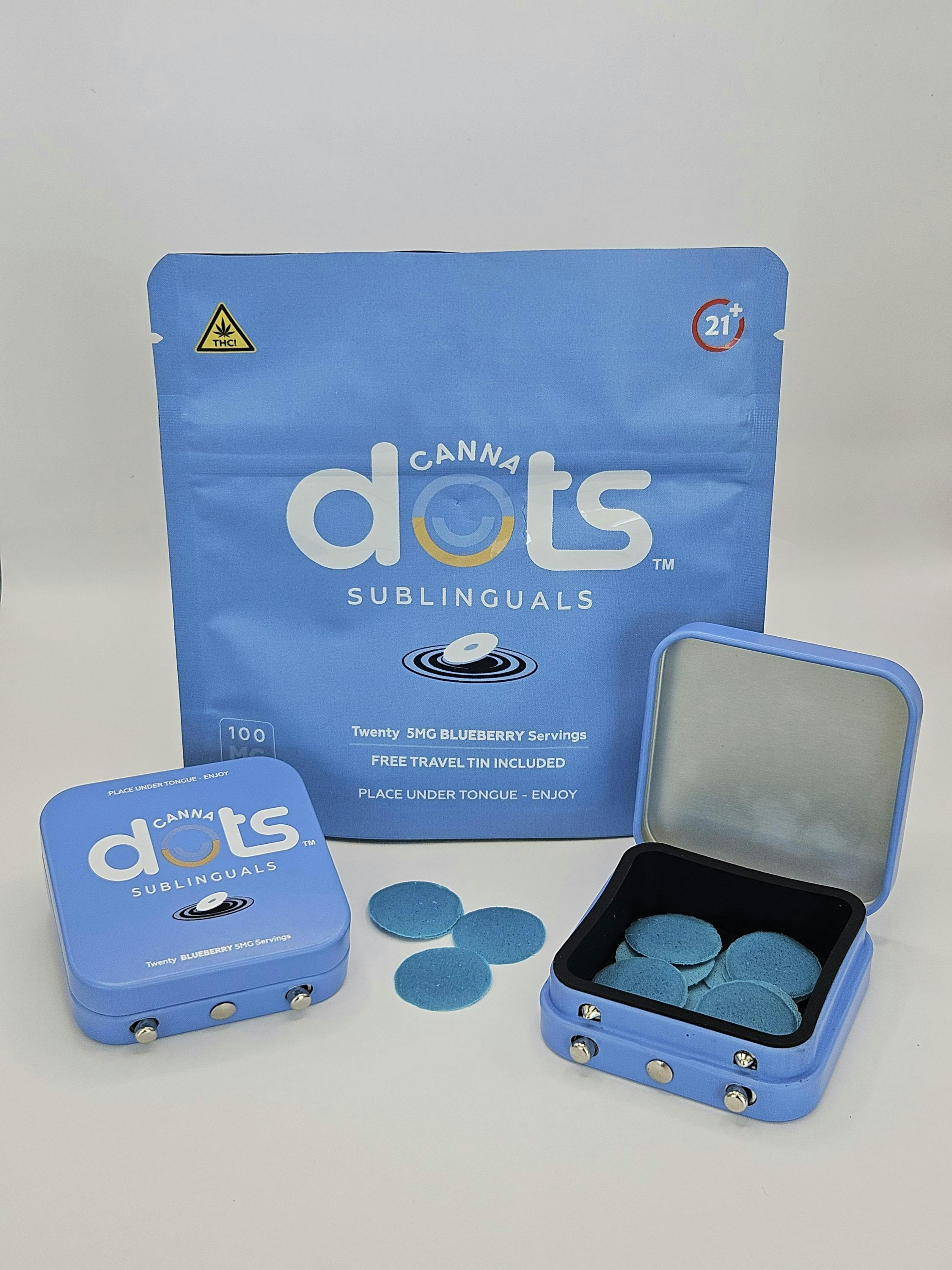 Cannadots | Blueberry | 20 serv Dissolvables 100mg