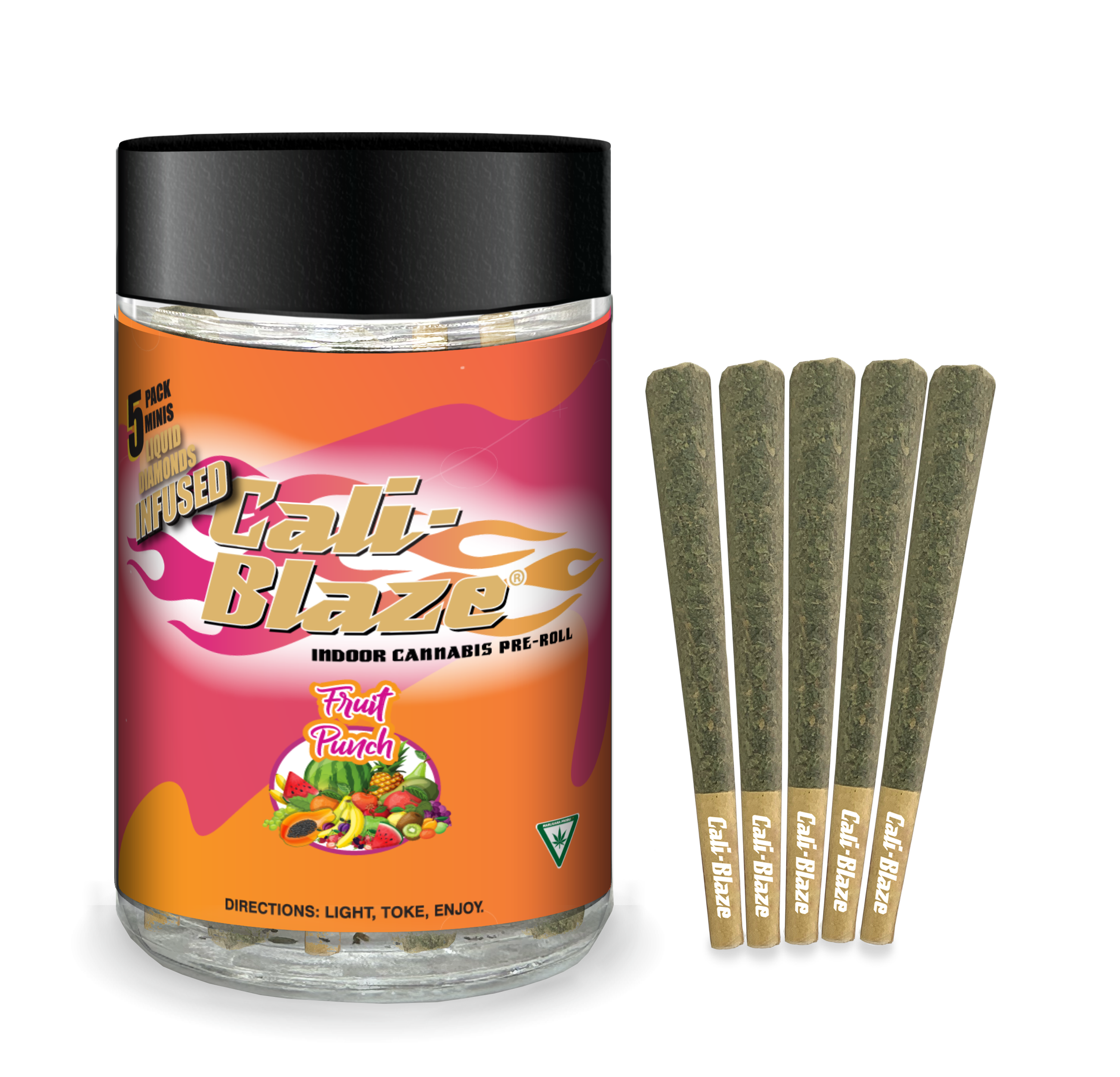 Fruit Punch | 5pk Infused Pre-rolls | 0.7g Each