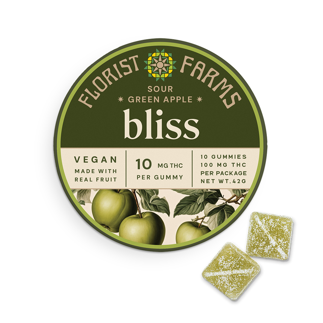 Bliss | Sour Green Apple Gummies | 10pk