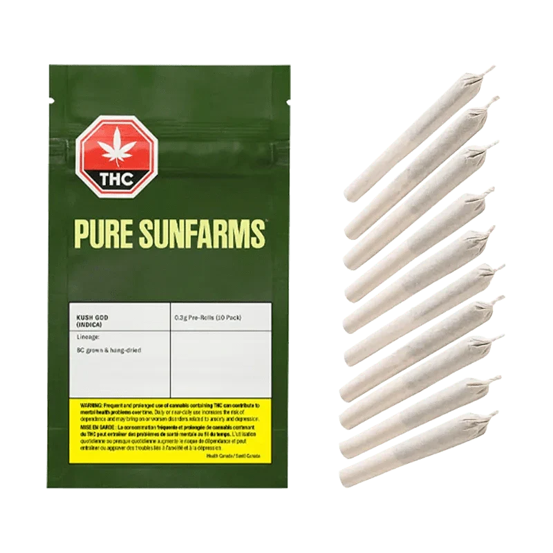 Kush God 10x0.35g Pre-Rolls