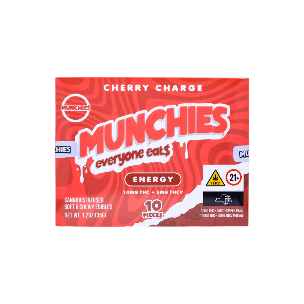 Munchies Energy Cherry Recharge 10pk 10mg Edibles