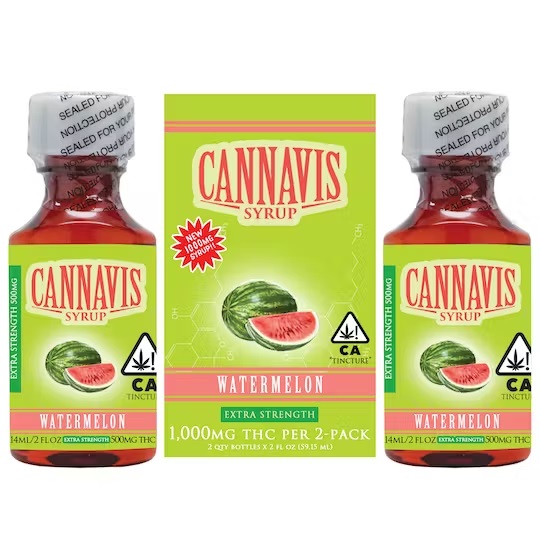 TINCTURE - (SYRUP) - 1000 MG - EXTRA STRENGTH - 2 PACK - WATERMELON