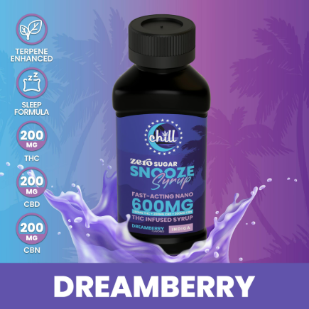 Chill Medicated Syrup 600mg AM Medicated - Snooze Dreamberry