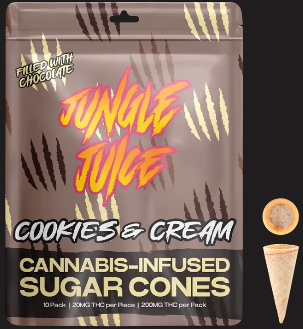 Jungle Juice  - Cookies & Cream - 200mg Sugar Cone