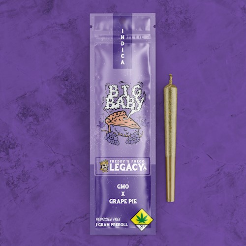 Freddy's Fuego Big Baby (Indica) 1g Pre-Roll