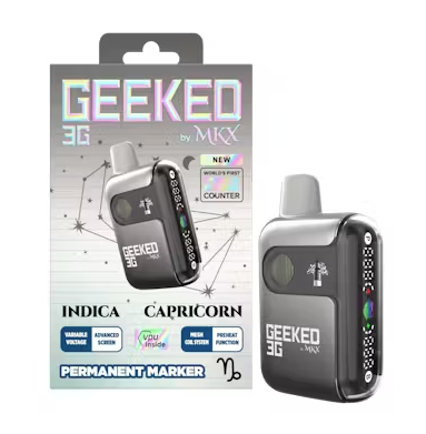 Geeked By MKX Live Resin Disposable - Permanent Marker