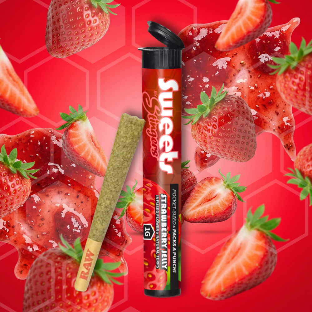 SWEETS - Strawberry Jelly - Infused Pre-Roll - 1g