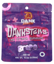 Dank Extracts | Danksters | 200mg Gummies with Nerds | Grape