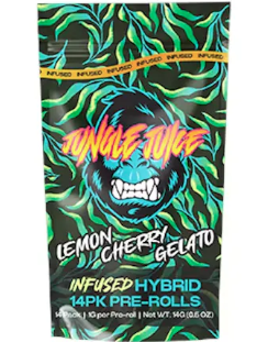 Jungle Juice Infused Multi Pack Pre Rolls- Lemon Cherry Gelato