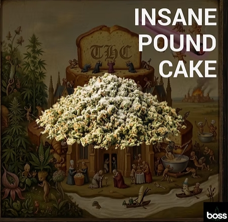 Jewish Sauce Boss - Insane Pound Cake - 7g - Diamond Infused SHAKE
