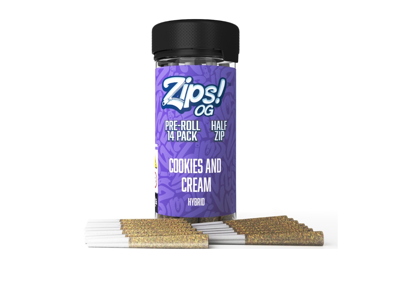 ZIPS - Cookies and Cream Preroll 14pk - 14g